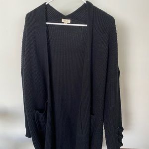 debut black knit sweater
